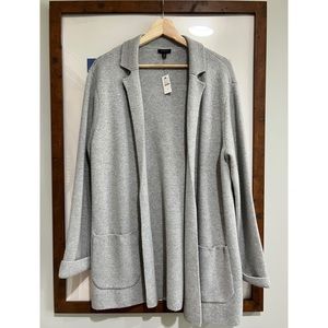 Talbots Notched Collar Sweater Blazer